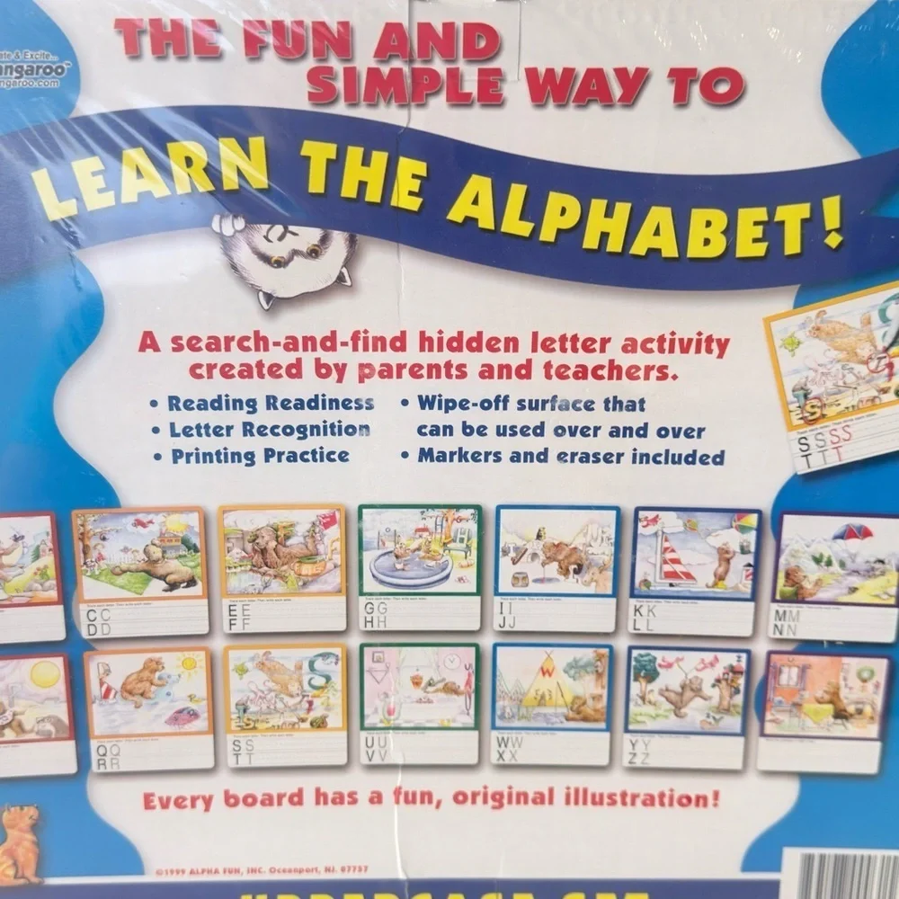 Potter The Otter & Friends Alphabet Hidden Letter Activity Set 1999 NEW Sealed